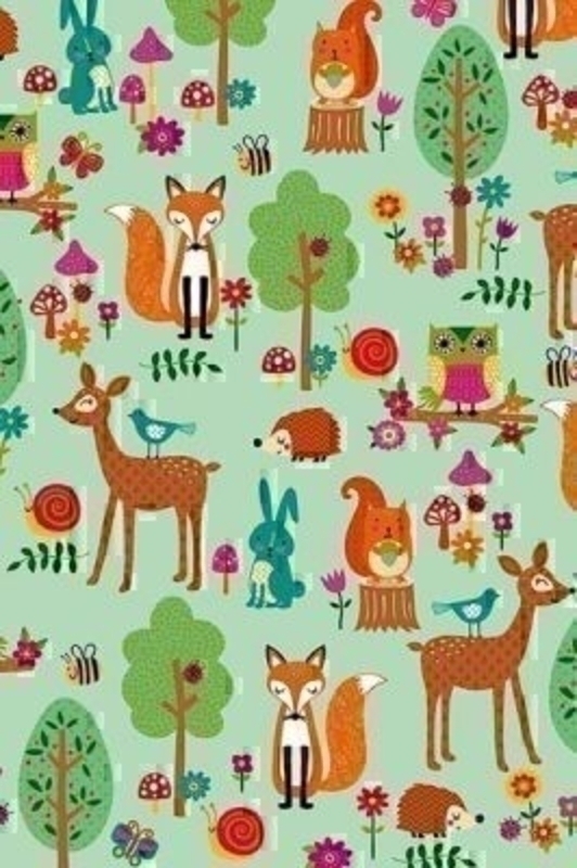 Woodland Animals Childrens Roll Wrap Roman by Stewo. This quality roll wrap by Stewo is printed on 70gsm White Kraft (no Stripes) paper. Size 70cm x 2m.